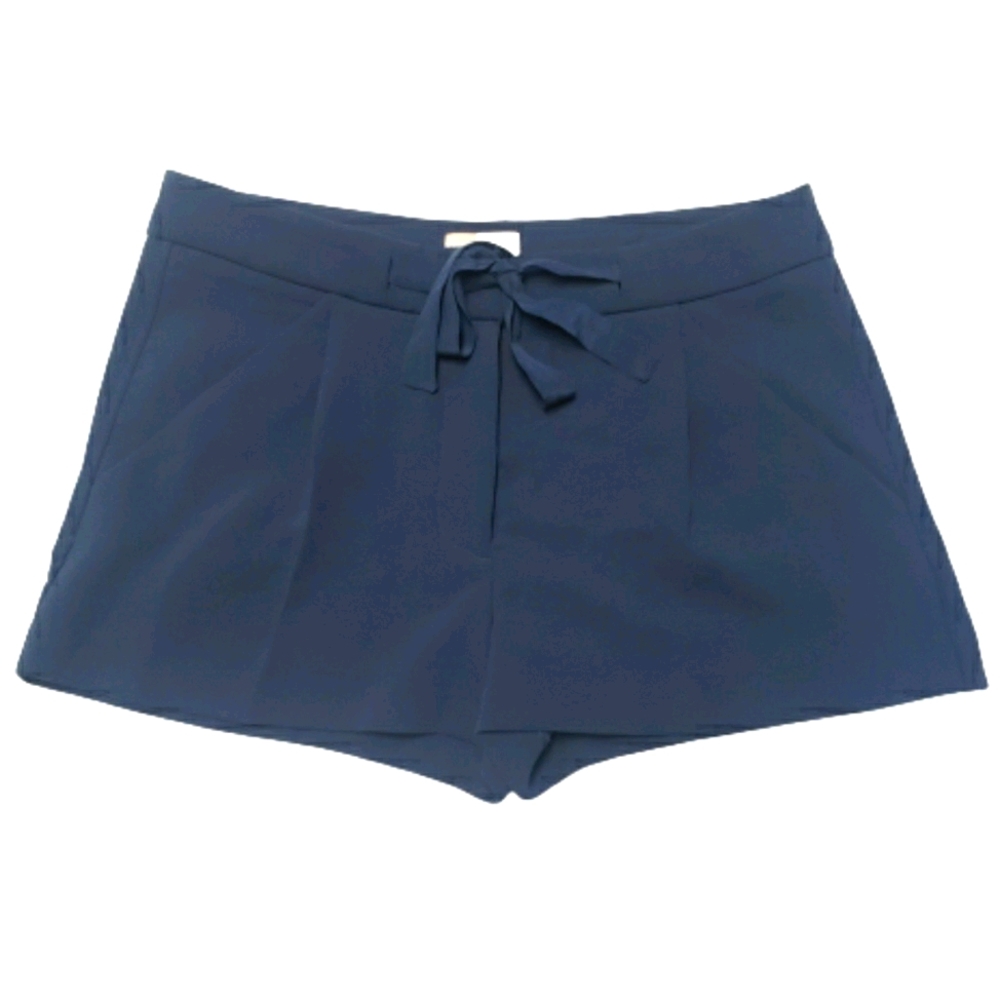 WILFRED Front Tie Dark Blue Shorts